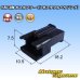 Photo1: [JST Japan Solderless Terminal] SM non-waterproof 3-pole male-coupler (receptacle housing) (1)