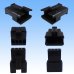 Photo2: [JST Japan Solderless Terminal] SM non-waterproof 4-pole male-coupler & terminal set (receptacle housing) (2)