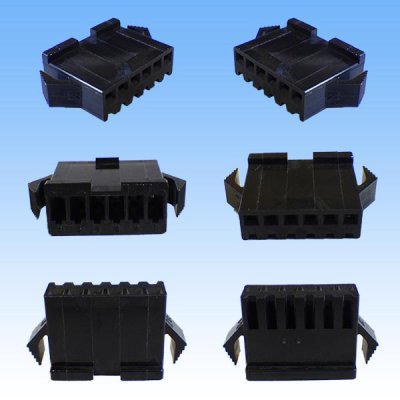 Photo2: [JST Japan Solderless Terminal] SM non-waterproof 6-pole female-coupler (plug housing)