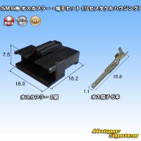[JST Japan Solderless Terminal] SM non-waterproof 6-pole male-coupler & terminal set (receptacle housing)