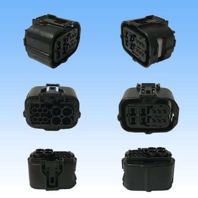 Photo2: [Sumitomo Wiring Systems] 025 + 090-type TS 10-pole female-coupler & terminal set