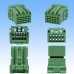 Photo3: [Sumitomo Wiring Systems] 025-type HE non-waterproof 10-pole female-coupler (green) (3)