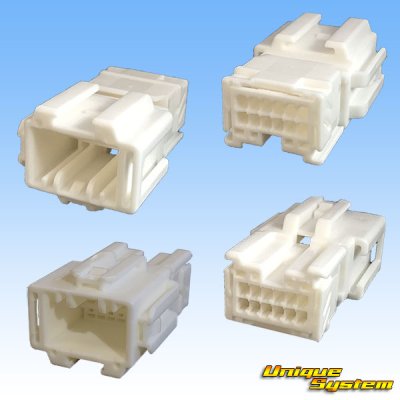 Photo2: [Sumitomo Wiring Systems] 025-type HE non-waterproof 12-pole male-coupler & terminal set