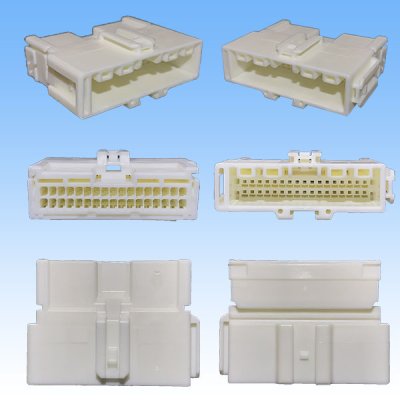 Photo3: [Sumitomo Wiring Systems] 025-type HE non-waterproof 34-pole male-coupler & terminal set