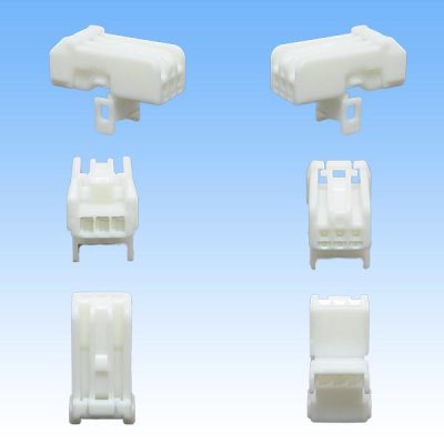 Photo2: [Sumitomo Wiring Systems] 025-type HE non-waterproof 3-pole female-coupler