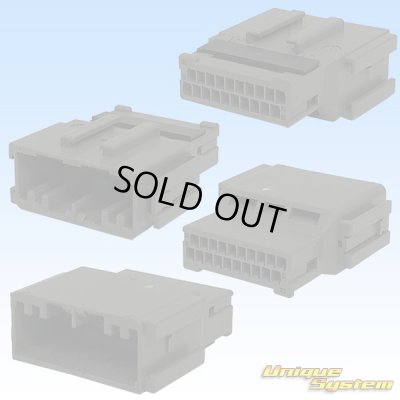 Photo2: [JAE Japan Aviation Electronics] 025-type MX34 non-waterproof 20-pole male-coupler & terminal set