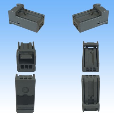 Photo2: [JAE Japan Aviation Electronics] 025-type MX34 non-waterproof 3-pole coupler & terminal set (male-side PCB)