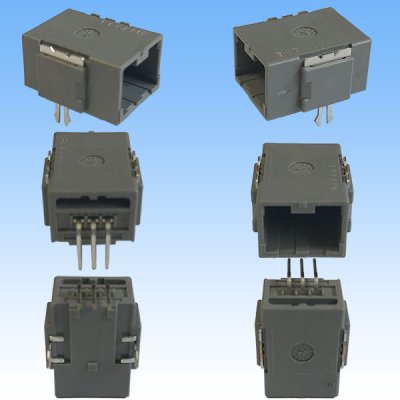 Photo2: [JAE Japan Aviation Electronics] 025-type MX34 non-waterproof 3-pole male-coupler (PCB)