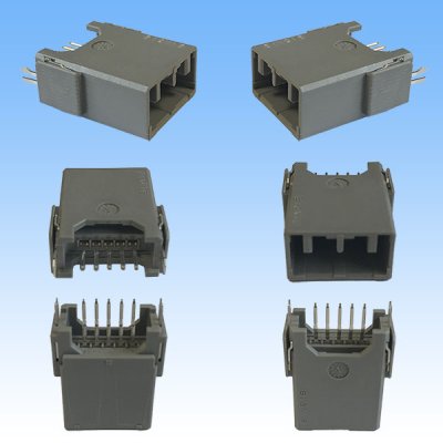 Photo2: [JAE Japan Aviation Electronics] 025-type MX34 non-waterproof 5-pole coupler & terminal set (male-side PCB)