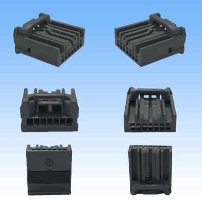 Photo2: [JAE Japan Aviation Electronics] 025-type MX34 non-waterproof 7-pole coupler & terminal set (male-side PCB)