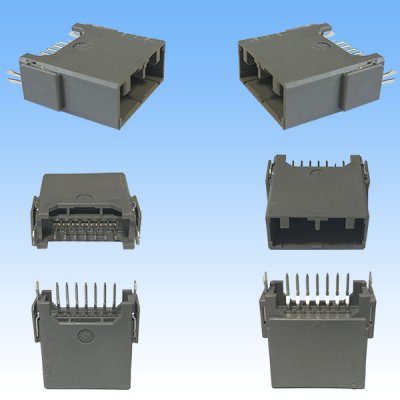 Photo2: [JAE Japan Aviation Electronics] 025-type MX34 non-waterproof 7-pole male-coupler (PCB)