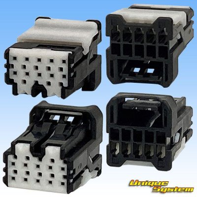 Photo2: [Sumitomo Wiring Systems] 025-type NH non-waterproof 10-pole female-coupler & terminal set (black)