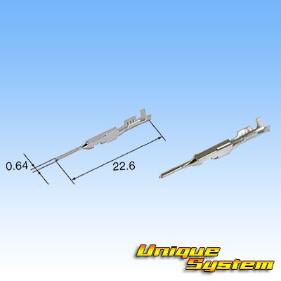 Photo3: [Sumitomo Wiring Systems] 025-type NH non-waterproof 4-pole male-coupler & terminal set