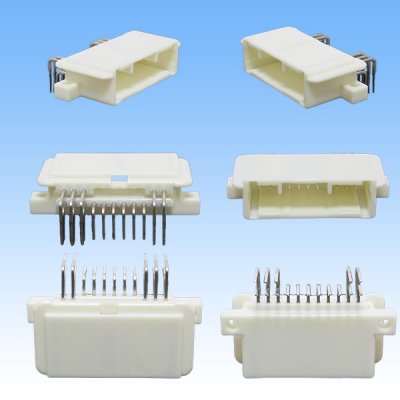 Photo2: [Sumitomo Wiring Systems] 025-type TS non-waterproof 16-pole male-coupler PCB-type