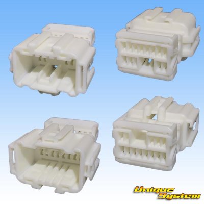 Photo2: [Sumitomo Wiring Systems] 040-type HE non-waterproof 13-pole male-coupler