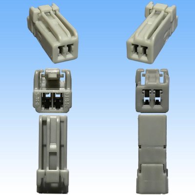 Photo3: [Sumitomo Wiring Systems] 040-type HE non-waterproof 2-pole female-coupler & terminal set