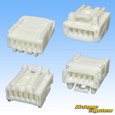 Photo2: [Sumitomo Wiring Systems] 040-type HE non-waterproof 5-pole female-coupler & terminal set