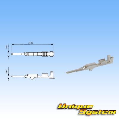 Photo4: [Sumitomo Wiring Systems] 040-type HE non-waterproof 6-pole male-coupler & terminal set