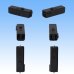 Photo2: [Sumitomo Wiring Systems] 050-type HB non-waterproof 2-pole female-coupler & terminal set (black) (2)