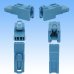 Photo2: [Sumitomo Wiring Systems] 050-type HB non-waterproof 2-pole male-coupler (blue) (2)