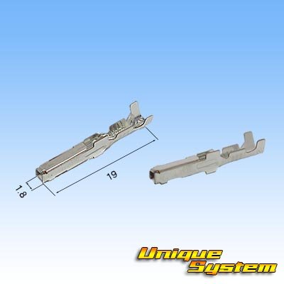 Photo3: [Sumitomo Wiring Systems] 050-type HB non-waterproof 2-pole female-coupler & terminal set (orange)