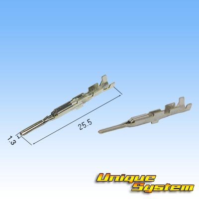 Photo3: [Sumitomo Wiring Systems] 050-type HB non-waterproof 2-pole male-coupler & terminal set (orange)