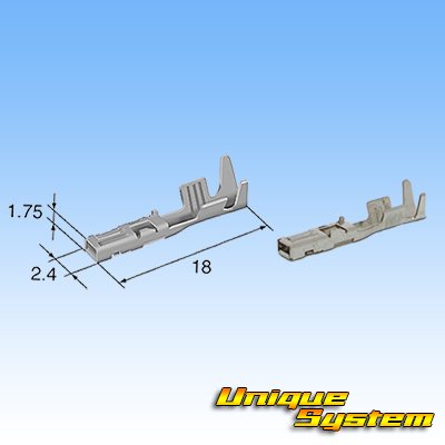 Photo3: [Sumitomo Wiring Systems] 060-type TS non-waterproof 12-pole female-coupler & terminal set