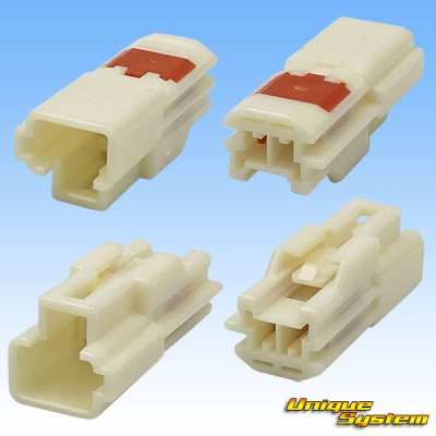 Photo2: [Sumitomo Wiring Systems] 090-type DL non-waterproof 2-pole coupler & terminal set