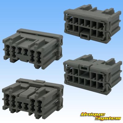 Photo2: [Sumitomo Wiring Systems] 090-type HD non-waterproof 10-pole female-coupler & terminal set