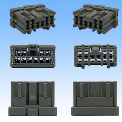 Photo3: [Sumitomo Wiring Systems] 090-type HD non-waterproof 10-pole female-coupler & terminal set