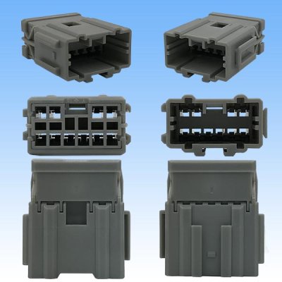 Photo3: [Sumitomo Wiring Systems] 090-type HD non-waterproof 10-pole male-coupler & terminal set