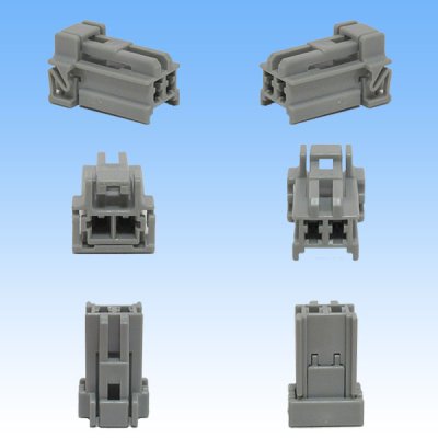 Photo2: [Sumitomo Wiring Systems] 090-type HD non-waterproof 2-pole female-coupler