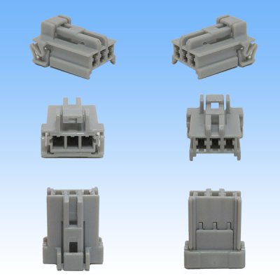 Photo2: [Sumitomo Wiring Systems] 090-type HD non-waterproof 3-pole female-coupler & terminal set