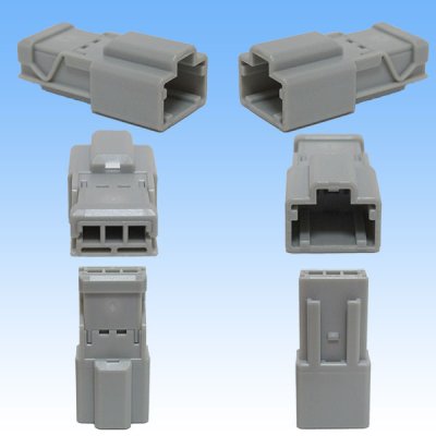 Photo2: [Sumitomo Wiring Systems] 090-type HD non-waterproof 3-pole male-coupler & terminal set