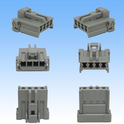 Photo2: [Sumitomo Wiring Systems] 090-type HD non-waterproof 4-pole female-coupler & terminal set