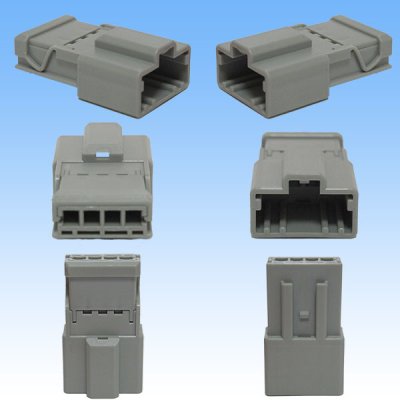 Photo2: [Sumitomo Wiring Systems] 090-type HD non-waterproof 4-pole coupler & terminal set