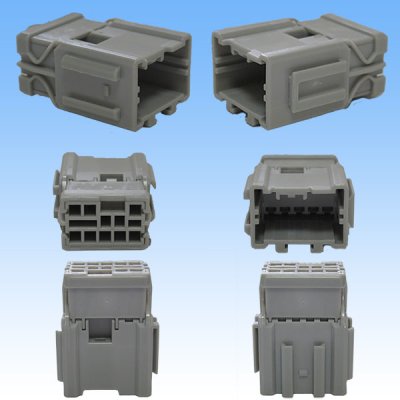 Photo2: [Sumitomo Wiring Systems] 090-type HD non-waterproof 8-pole coupler & terminal set