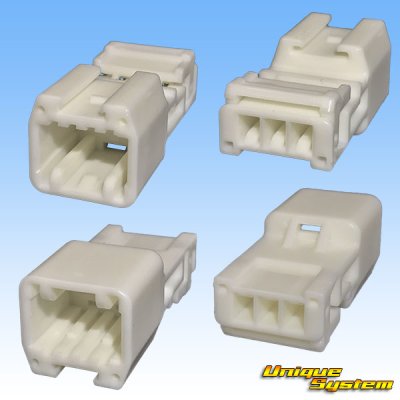 Photo2: [Sumitomo Wiring Systems] 090-type HE non-waterproof 3-pole coupler & terminal set