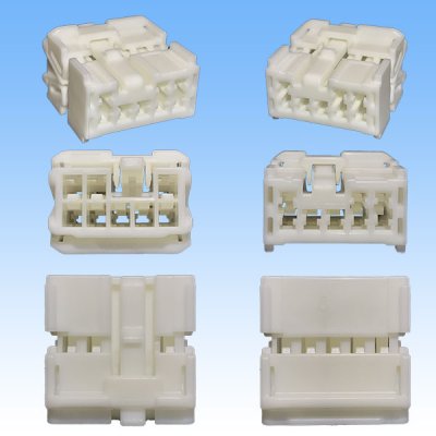 Photo3: [Sumitomo Wiring Systems] 090-type HE non-waterproof 8-pole female-coupler & terminal set