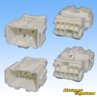 Photo2: [Sumitomo Wiring Systems] 090-type HE non-waterproof 8-pole male-coupler