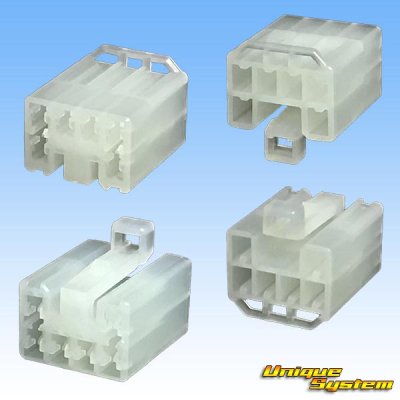 Photo2: [Sumitomo Wiring Systems] 090-type I (MT) non-waterproof 6-pole female-coupler & terminal set type-2