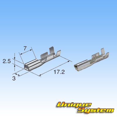 Photo3: [Sumitomo Wiring Systems] 090-type HM non-waterproof 3-pole female-coupler & terminal set