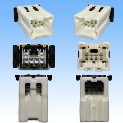 Photo3: [Sumitomo Wiring Systems] 090-type NS non-waterproof 6-pole male-coupler & terminal set