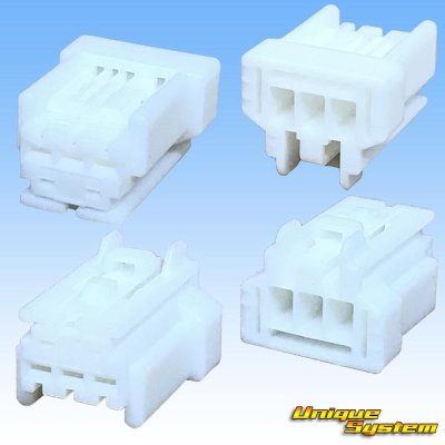 Photo2: [Sumitomo Wiring Systems] 090-type NS-CS non-waterproof 3-pole female-coupler & terminal set