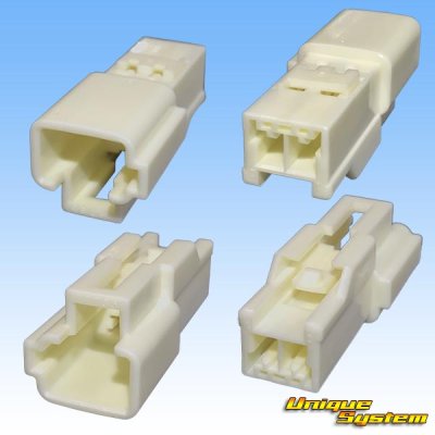 Photo2: [Sumitomo Wiring Systems] 090-type TS non-waterproof 2-pole male-coupler type-2