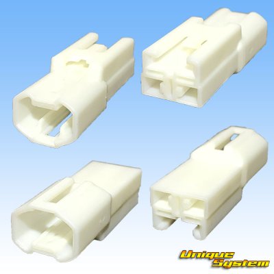 Photo2: [Sumitomo Wiring Systems] 090-type TS non-waterproof 2-pole male-coupler & terminal set type-1