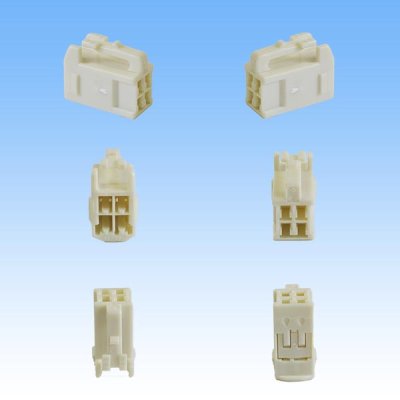 Photo2: [Sumitomo Wiring Systems] 090-type TS non-waterproof 4-pole female-coupler type-1