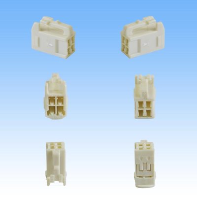 Photo2: [Sumitomo Wiring Systems] 090-type TS non-waterproof 4-pole female-coupler & terminal set type-1