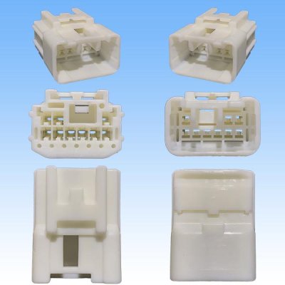 Photo3: [Sumitomo Wiring Systems] 090-type TS non-waterproof 9-pole male-coupler & terminal set