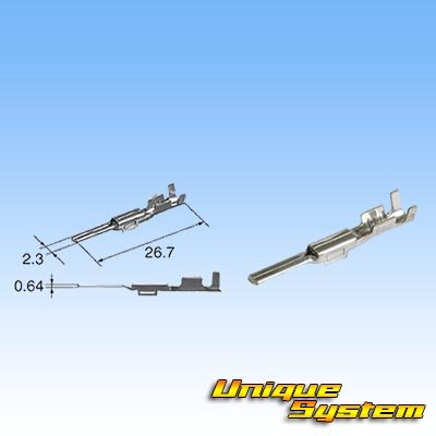 Photo3: [Sumitomo Wiring Systems] 090-type TS non-waterproof 4-pole male-coupler & terminal set type-1